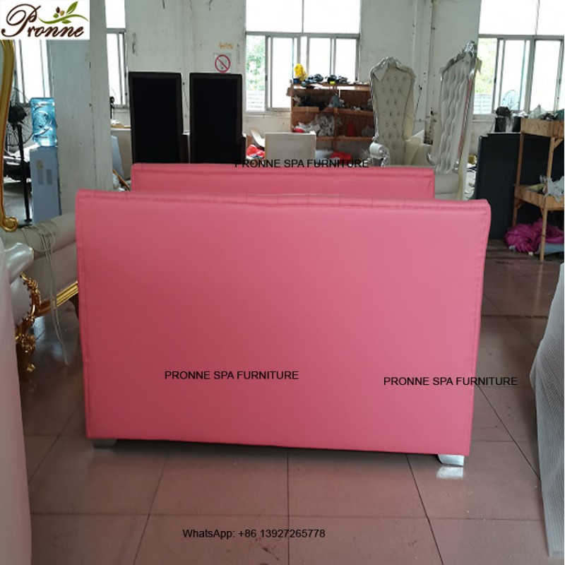Waiting Sofa Set Manufacturer - Pink Luxury Modern Nail Salon Simple Small with Table Set