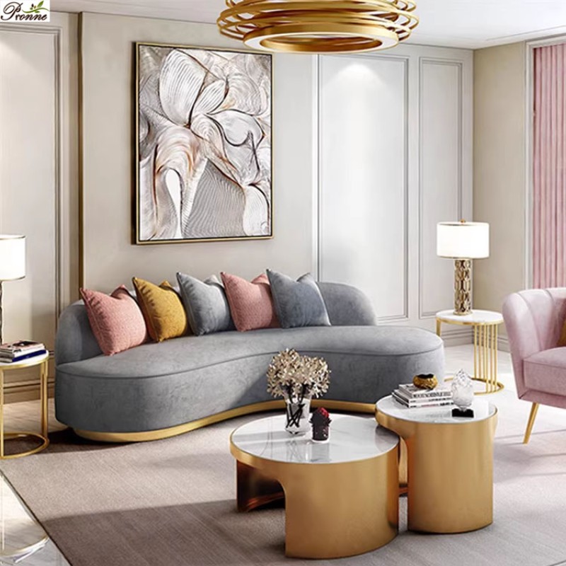 Velvet Sofas Manufacturer - Black Classic Hot Sale Double Triple Seats Loungers Chair Couch with Long Arm