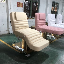 Facial Bed Factory - Beauty Salon Electric Rotation 4 Motors with Led Light Treatment Bed Chair