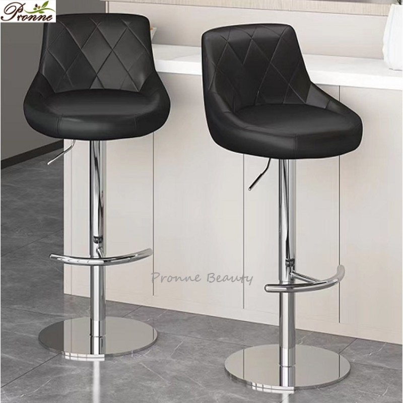 High Chair Factory - Factory Wholesale Luxury Modern Strength High Stool Rotatable Lift with Backrest