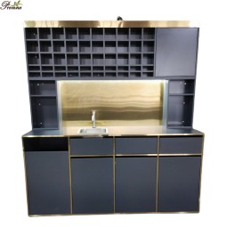 Styling Stations Factory - Hair Salon Furniture Barber Mirror Station Liberty Color Bar with Wash Sink