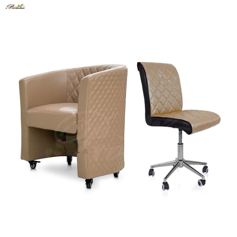 Technician Chair Factory - High-end Modern Nail Salon Leisure Hydraulic Swivel Employee Chair for Manicure