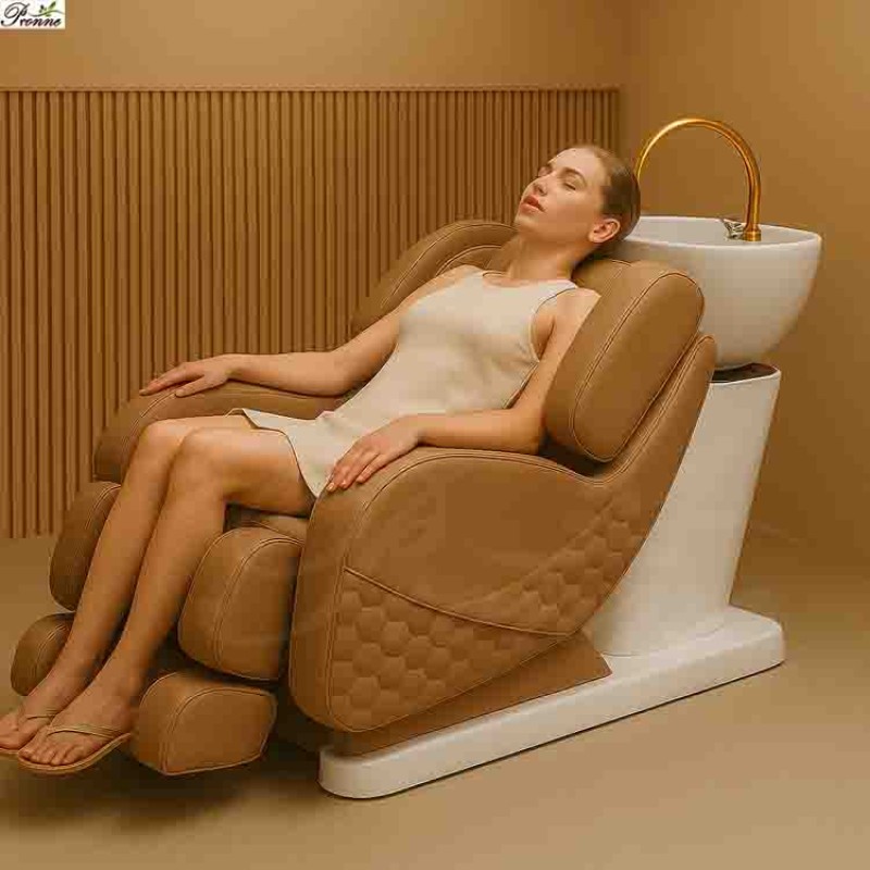 Shampoo Bed Factory - Head Spa Salon China Modern Lay Down with Water Circulation and Steamer