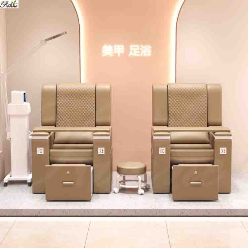 Pedicure Station Manufacturer - Nordic Modern Single Fabric No Plumbing Sofa Throne