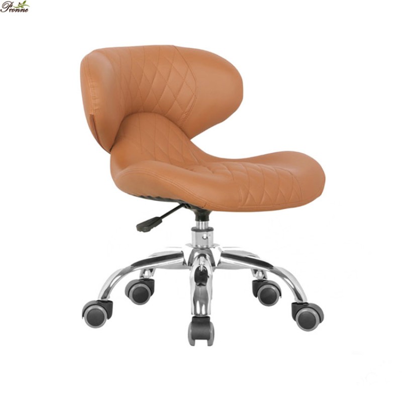 Rolling Pedi Stool Factory - New Design Salon Spa Swivel Technician with Storage for Supplies Chair