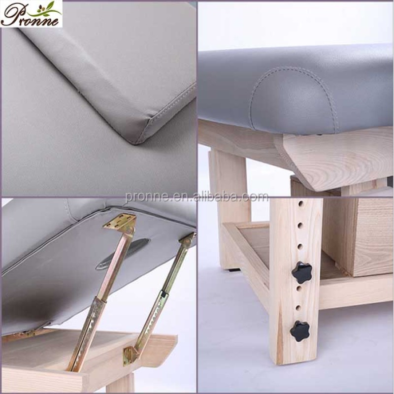 Electric Spa Facial Bed Factory - Luxury Aesthetic Stainless Steel Gold Base 4 Motors Physiotherapy Treatment