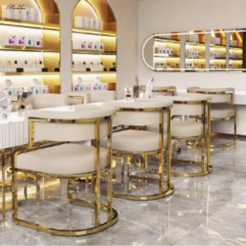 Technician Chair Factory - High-end Modern Nail Salon Leisure Hydraulic Swivel Employee Chair for Manicure