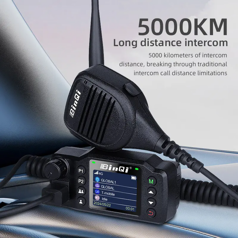 4G POC Car Radio Manufacturer - BinQi BQ-8900EU GPS Vehicle-Mounted Real PTT SIM Card