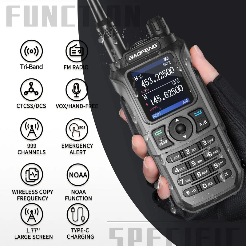 Two-Way Radio Manufacturer - UV-21 Pro V2 Handheld Dual Band 5W VOX DTMF