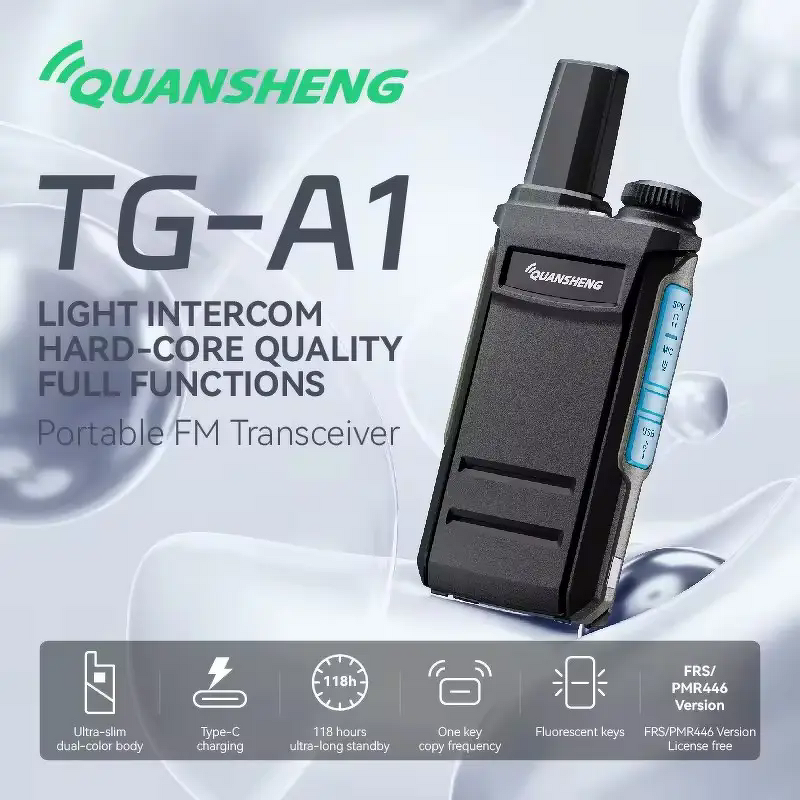 Mini Handheld Walkie Talkie Manufacturer - QuanSheng TG-A1 High Quality Portable 2W
