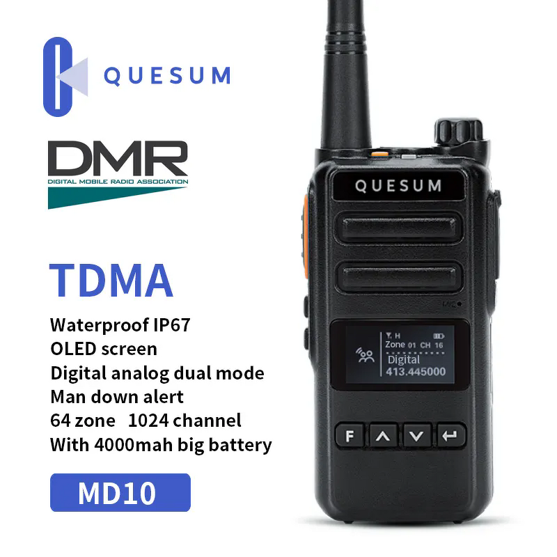 Handheld Walkie Talkie Manufacturer - Quansheng MD10 Dual Mode DMR Digital IP67