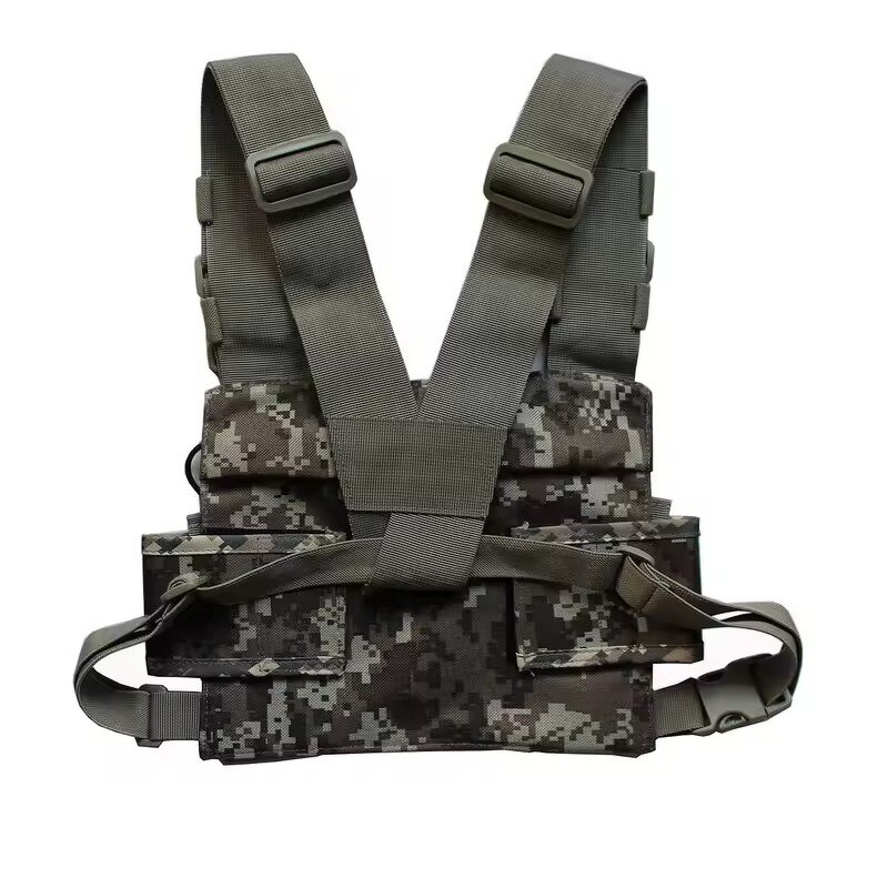 Radio Chest Harness Manufacturer - Tactics Case with Front Pouches for Universal Baofeng