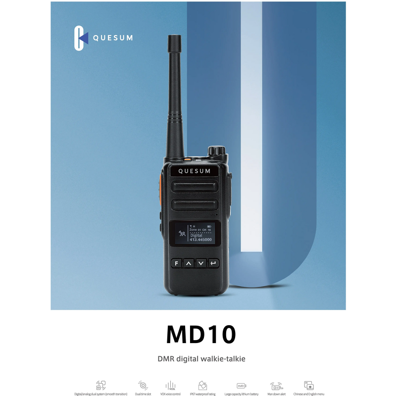 Handheld Walkie Talkie Manufacturer - Quansheng MD10 Dual Mode DMR Digital IP67