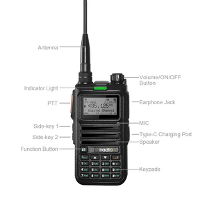 Walkie Talkie Manufacturer - Iradio DM-4R 5W Output Power Analog UHF & VHF DMR
