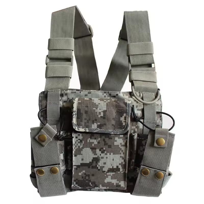 Radio Chest Harness Manufacturer - Tactics Case with Front Pouches for Universal Baofeng
