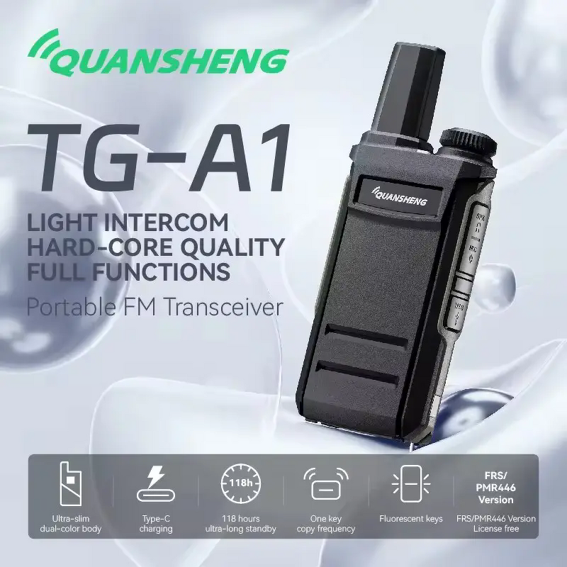 Mini Handheld Walkie Talkie Manufacturer - QuanSheng TG-A1 High Quality Portable 2W