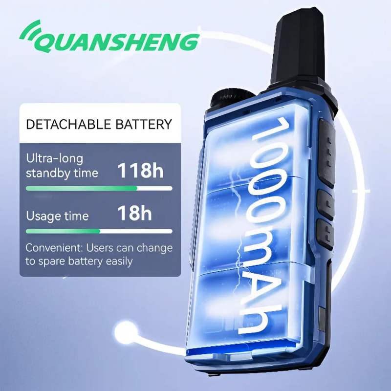 Ultra-slim Handheld Walkie Talkie Manufacturer - Quansheng TG-A1 2W VHF UHF FRS PMR446