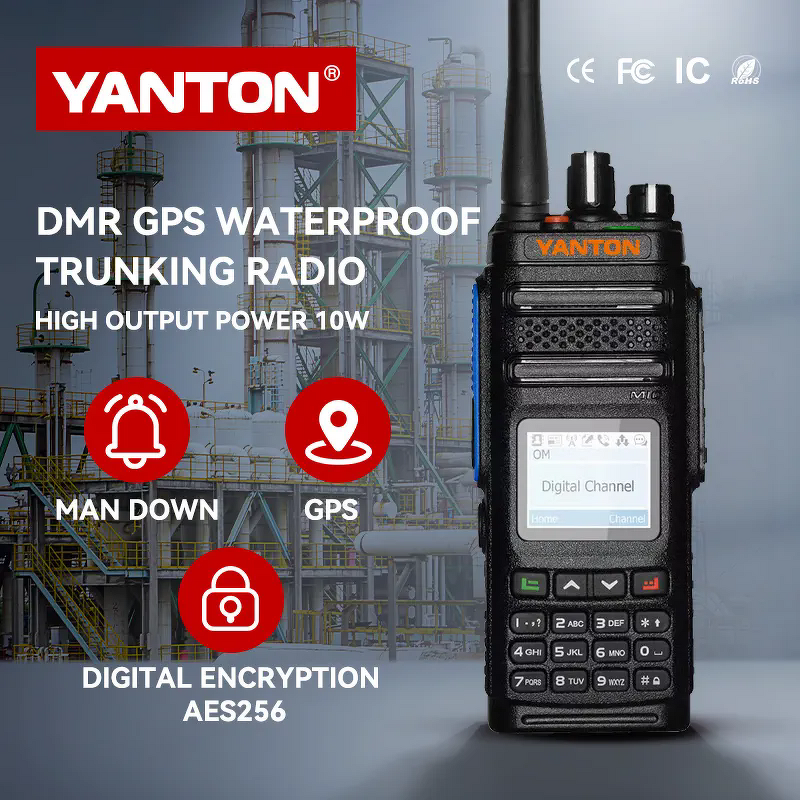 Digital DMR Two-Way Radio Manufacturer - YANTON DM-860 10W Portable GPS with Recording
