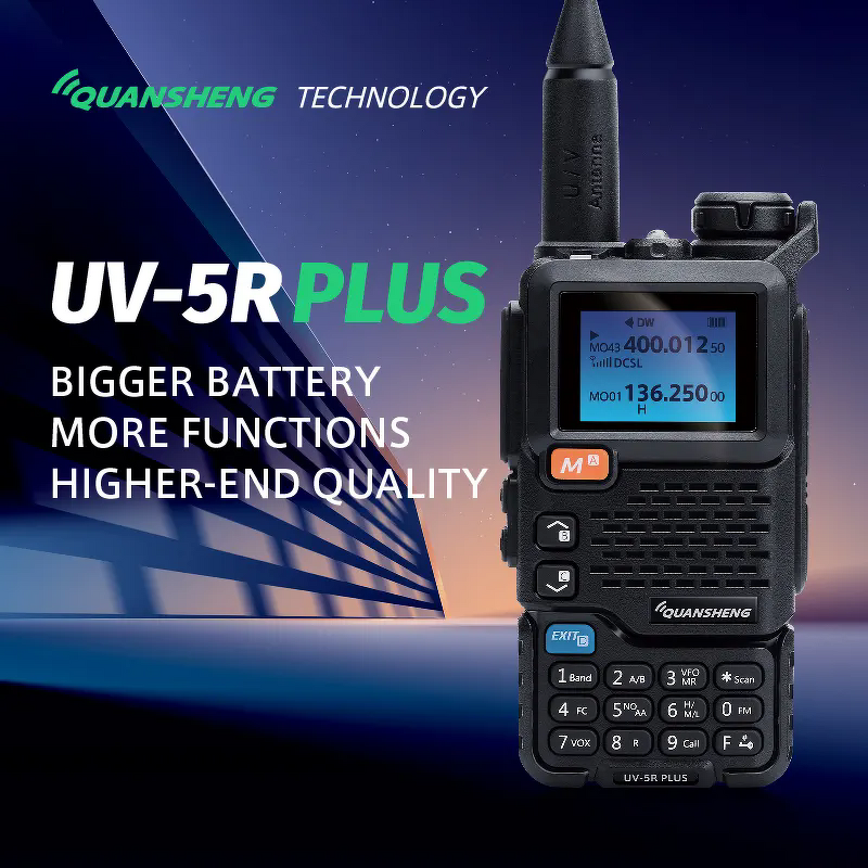 Two Way Radio Manufacturer - Quansheng UV-5R Plus Dual Band USB Type-C Charging Ham Radio