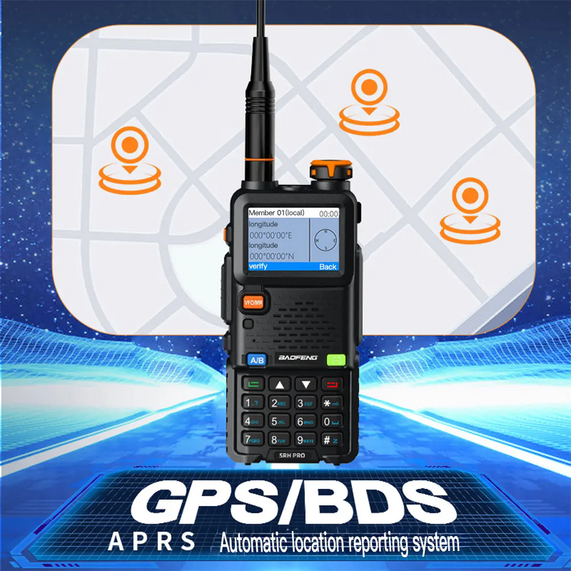 Ham Radio Manufacturer - UV-5RH Pro Max Air Band 10W AM FM Six Band 65-520MHz