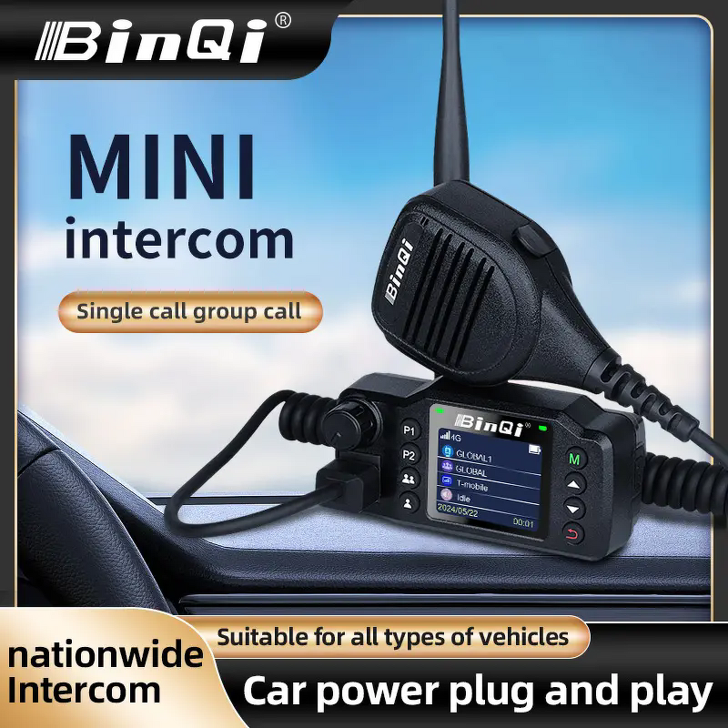 4G POC Car Radio Manufacturer - BinQi BQ-8900EU GPS Vehicle-Mounted Real PTT SIM Card