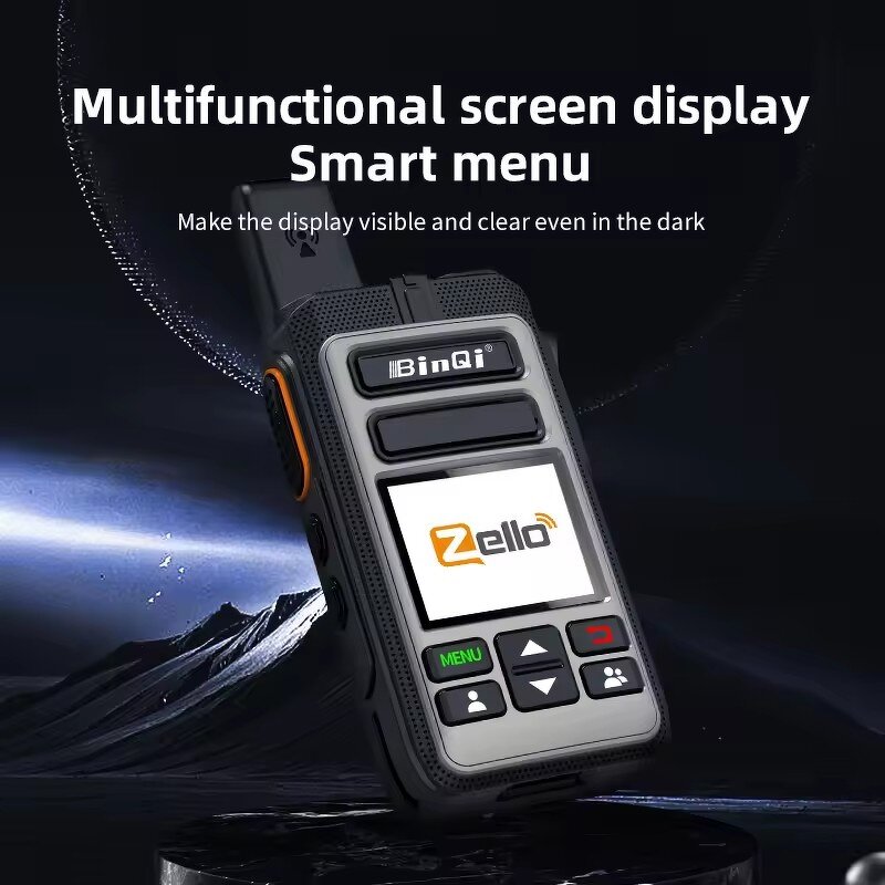 POC Android Walkie Talkie Manufacturer - Zello BQ-555 Long Range 4G Sim Card WiFi Network