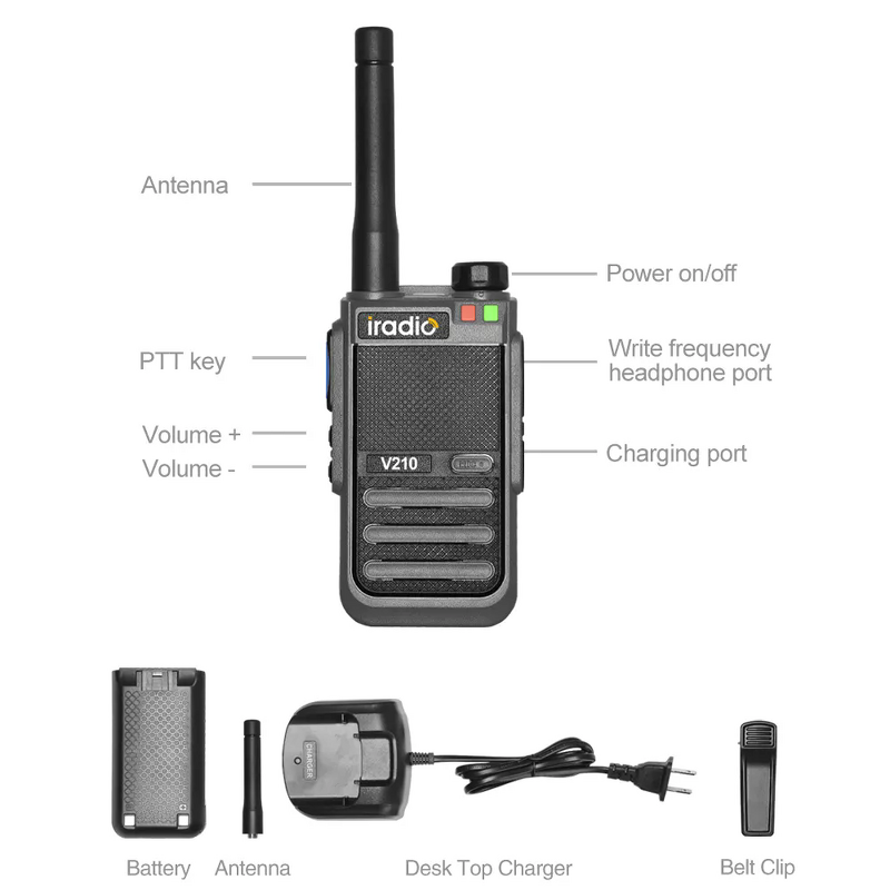Analog Radio Manufacturer - Iradio V210 80 Channel 2.5W Output Power UHF & VHF DMR