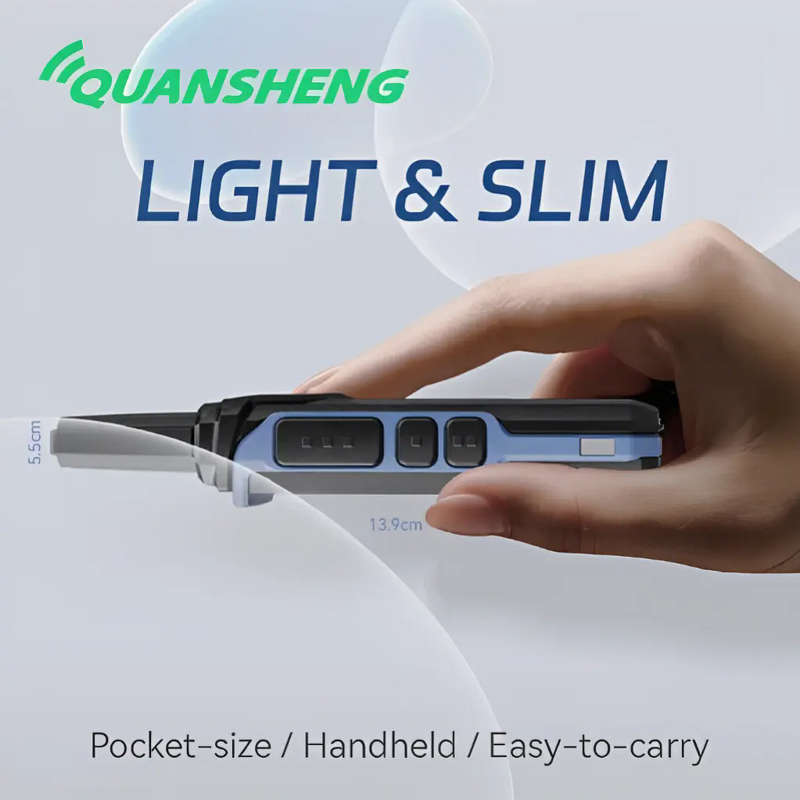 Ultra-slim Handheld Walkie Talkie Manufacturer - Quansheng TG-A1 2W VHF UHF FRS PMR446