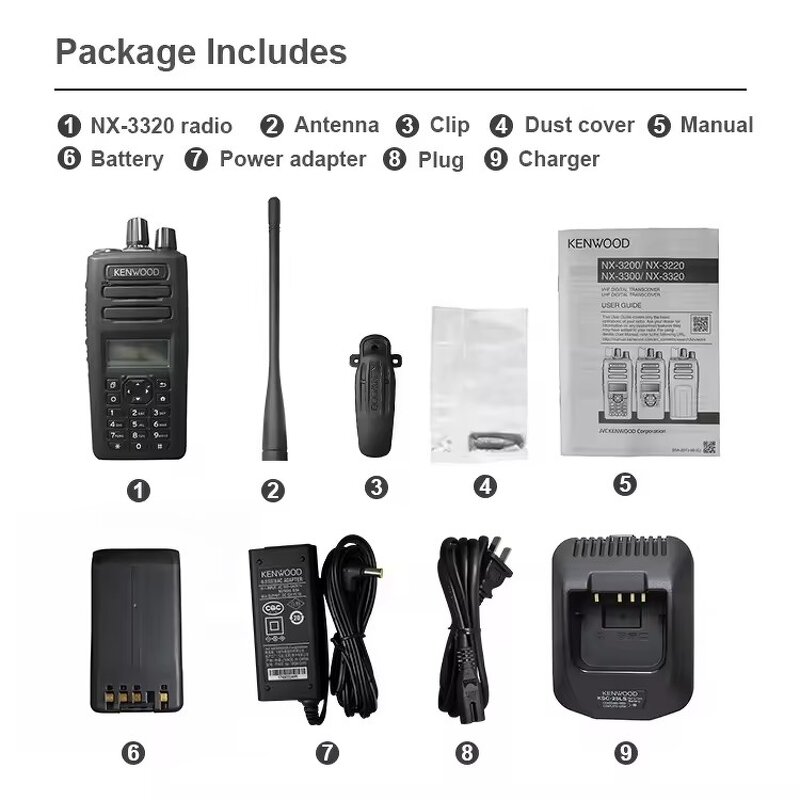 Walkie Talkie Manufacturer - For NX-3220 NX-3320 DMR NXDN IPX7 Waterproof 5W UHF VHF