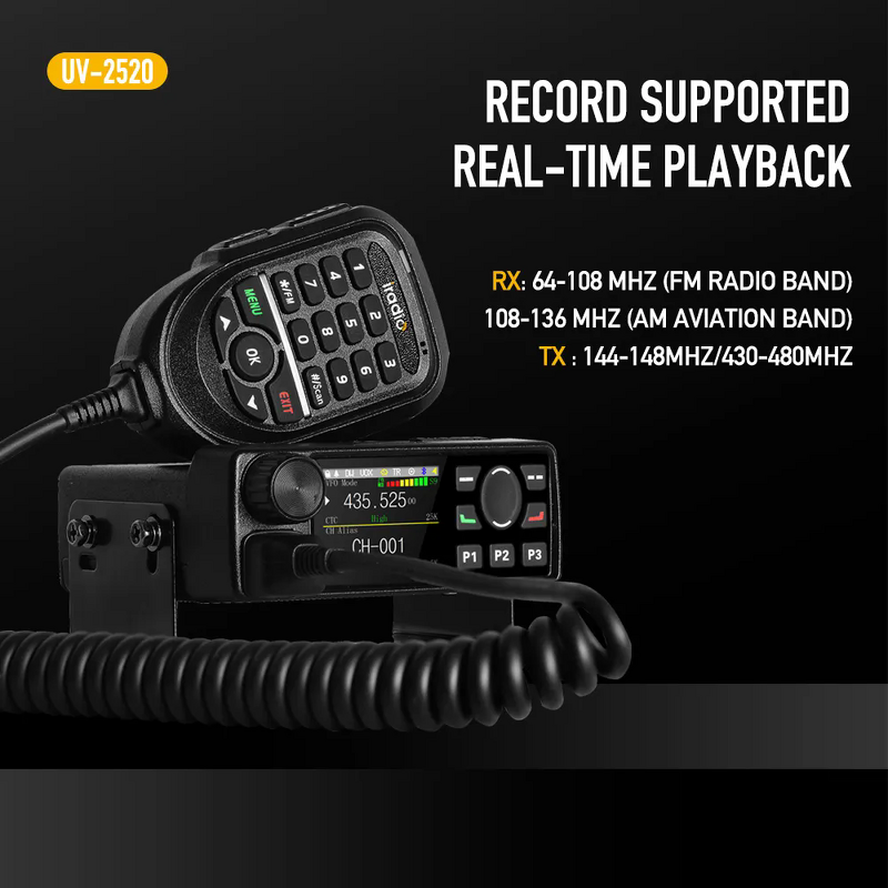 Radio Manufacturer - Iradio UV-2520 Full Band Dual TX/RX Dual Display 25W