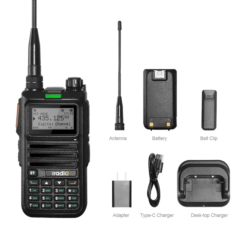 Walkie Talkie Manufacturer - Iradio DM-4R 5W Output Power Analog UHF & VHF DMR