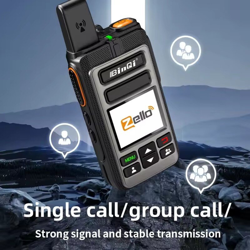 POC Android Walkie Talkie Manufacturer - Zello BQ-555 Long Range 4G Sim Card WiFi Network