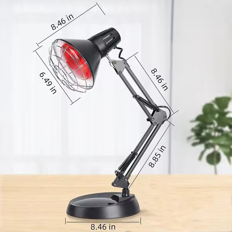 Red Light Therapy Lamp Manufacturer - Black Portable 150W Near Infrared