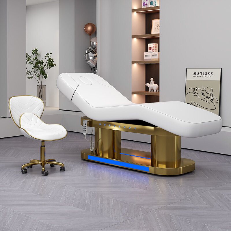 Beauty Bed Manufacturer - Custom King Size Golden Electric Adjustable