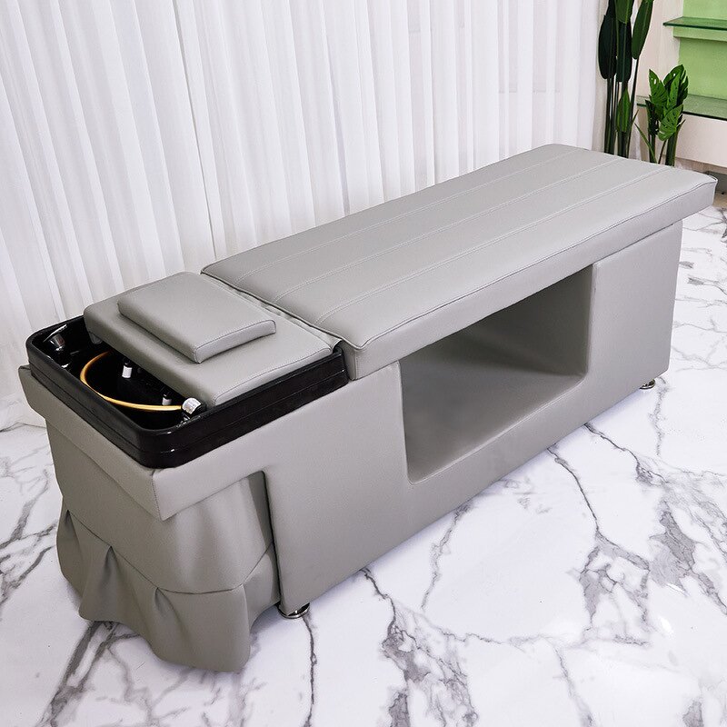 Shampoo Bed Manufacturer - Modern Synthetic Leather with Steam Spa Head