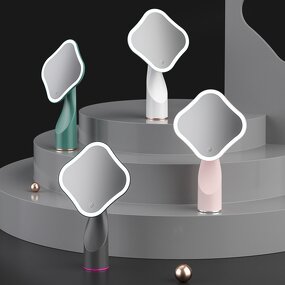 Makeup Mirror Manufacturer - LED Desktop with 360 Degree Rotation