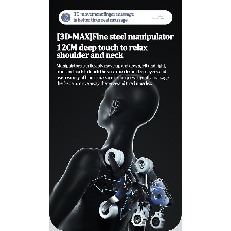 Massage Chair Manufacturer - 4D Zero Gravity with Air Pressure