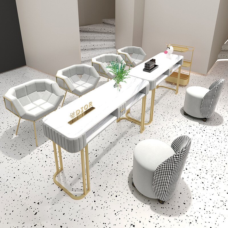 Nail Desk Manufacturer - Commercial Multi Functional Salon Set