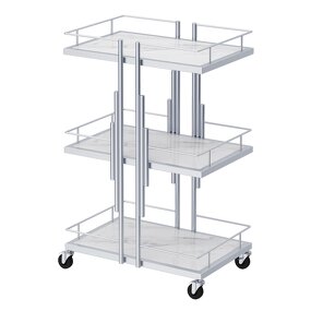 Tool Cart Manufacturer - Luxury Metal White 3-Drawer for Barbershop