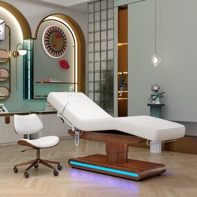 Massage Table Manufacturer - Custom 4 Motors Electric Wooden for Spa