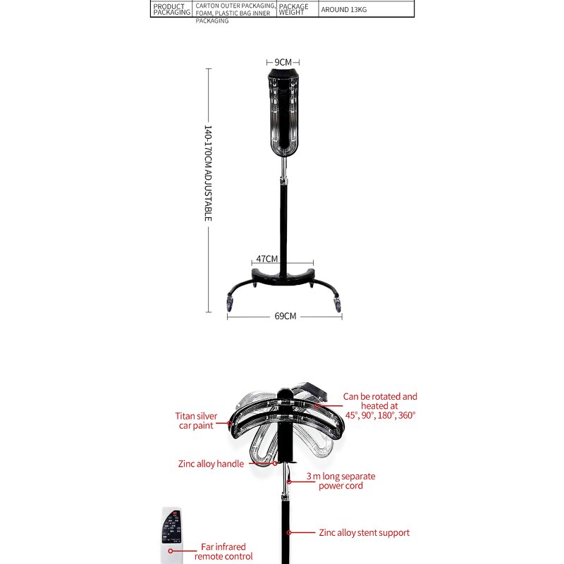 Hair Dryer Manufacturer - White Rotating 360 Degrees Multi-function