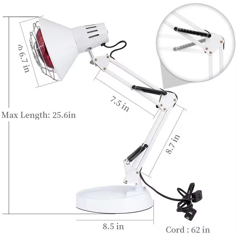 Red Light Therapy Lamp Manufacturer - Portable 150W Near Infrared