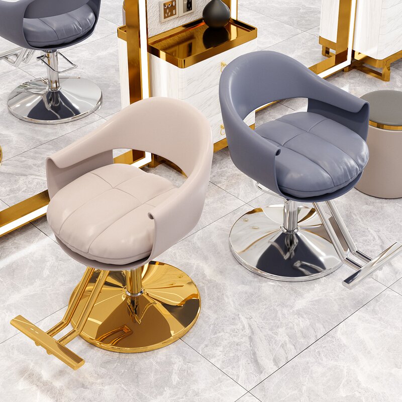 Barber Chair Manufacturer - Modern Luxury Black & Gold for Hair Salon
