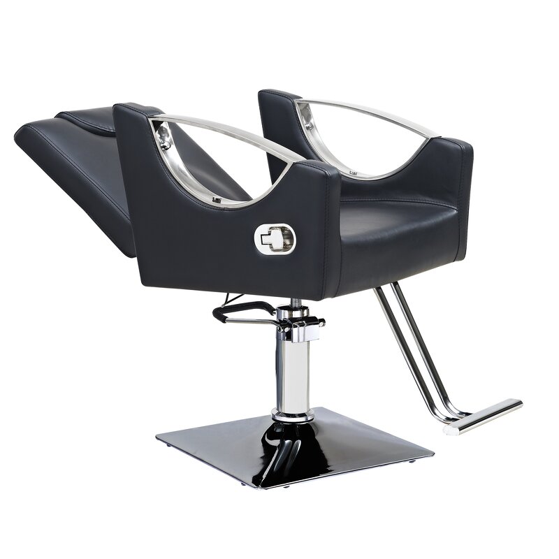 Barber Chair Manufacturer - Heavy Duty Black with Foldable Feature