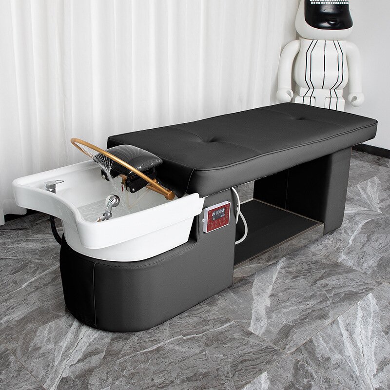 Shampoo Bowl Chair Manufacturer - Hydrotherapy Hot Bed Synthetic Leather