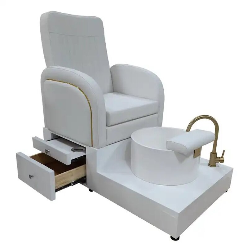 Pedicure Chair Manufacturer - New Design Pink with Discharge Pump