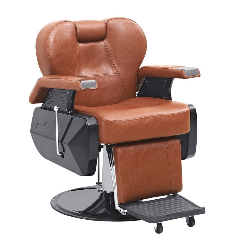 Barber Chair Manufacturer - Hydraulic Pump Synthetic Leather