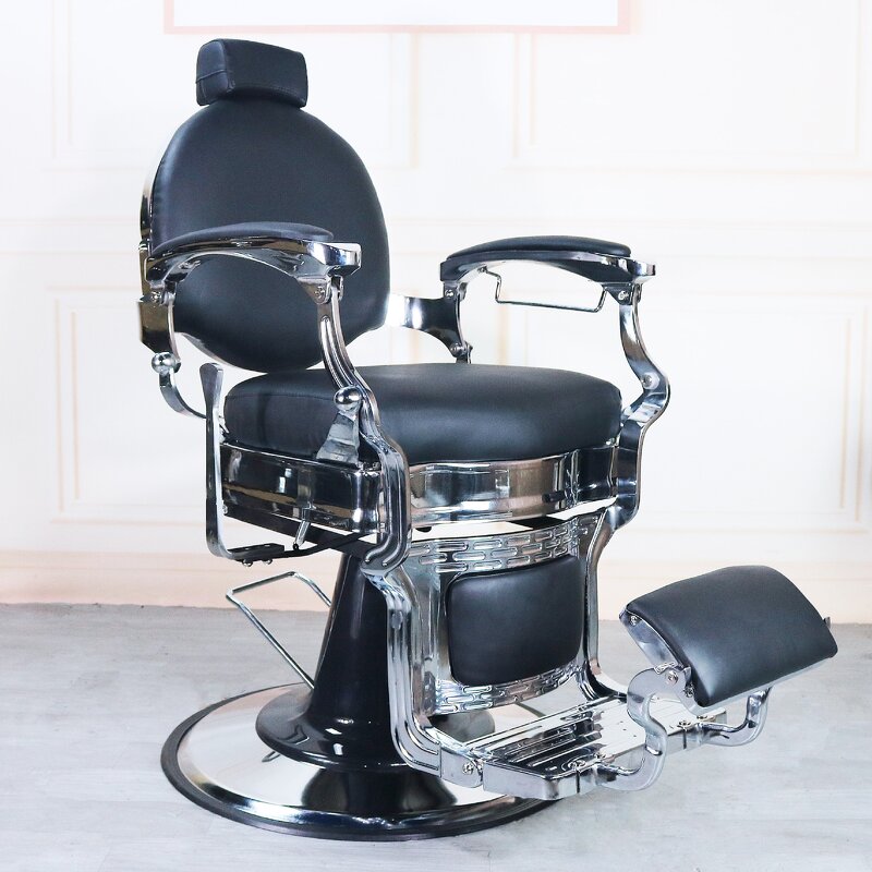 Barber Chair Manufacturer - Professional All Black for Men's Salon