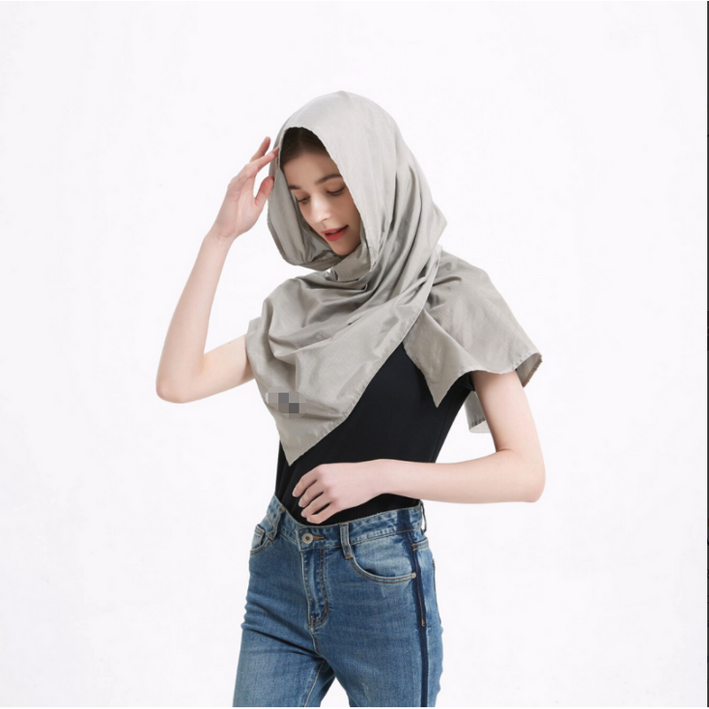 Anti Radiation Scarf - Custom Fashion 5G EMF Shielding Silk Pocket for Women