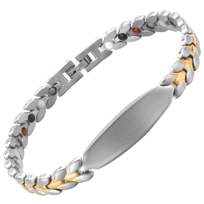 4-in-1 Magnetic Bracelet - Fashion Wheat Ear Titanium Steel for Arm Wear